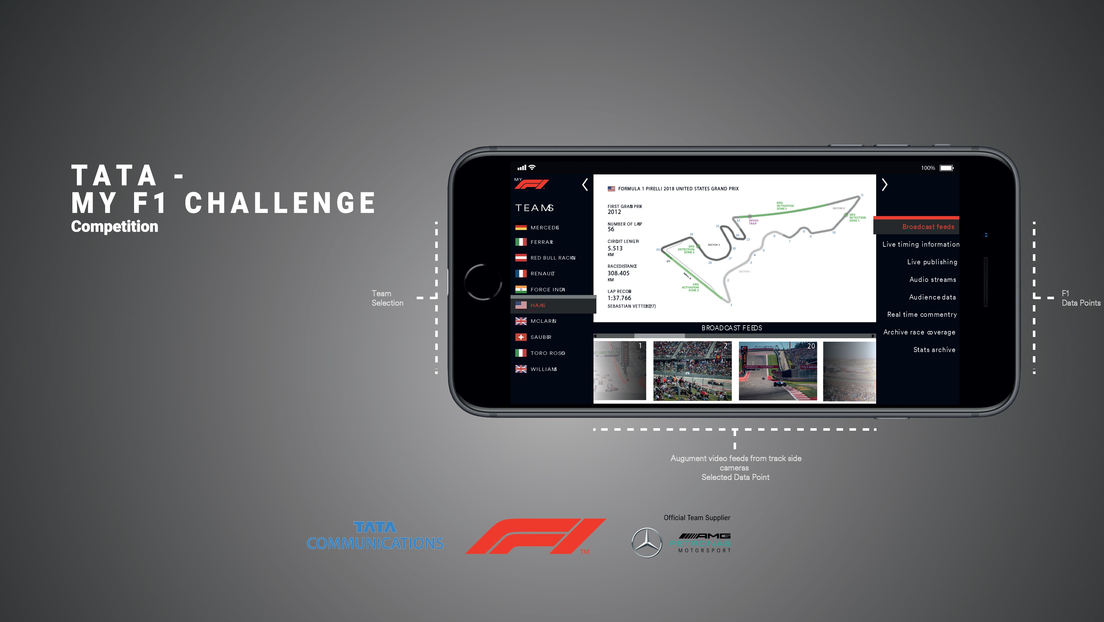 Large letters in brand typography