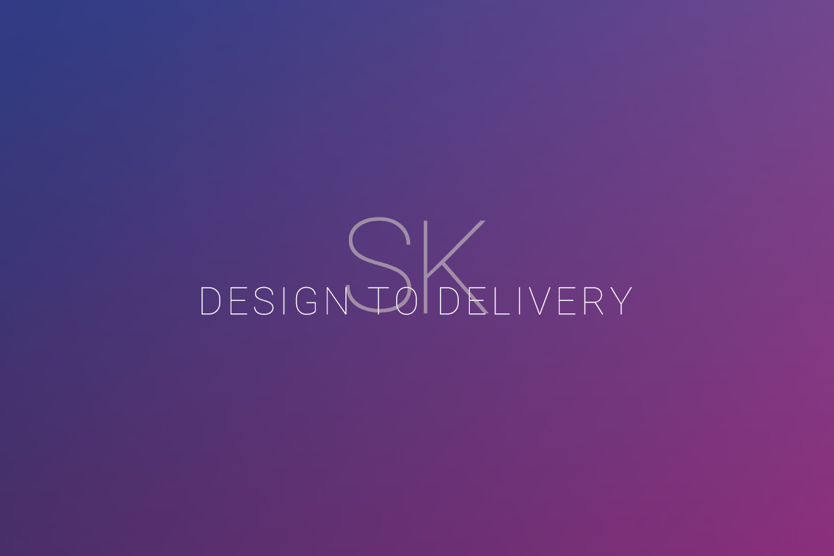 Logo on colored background