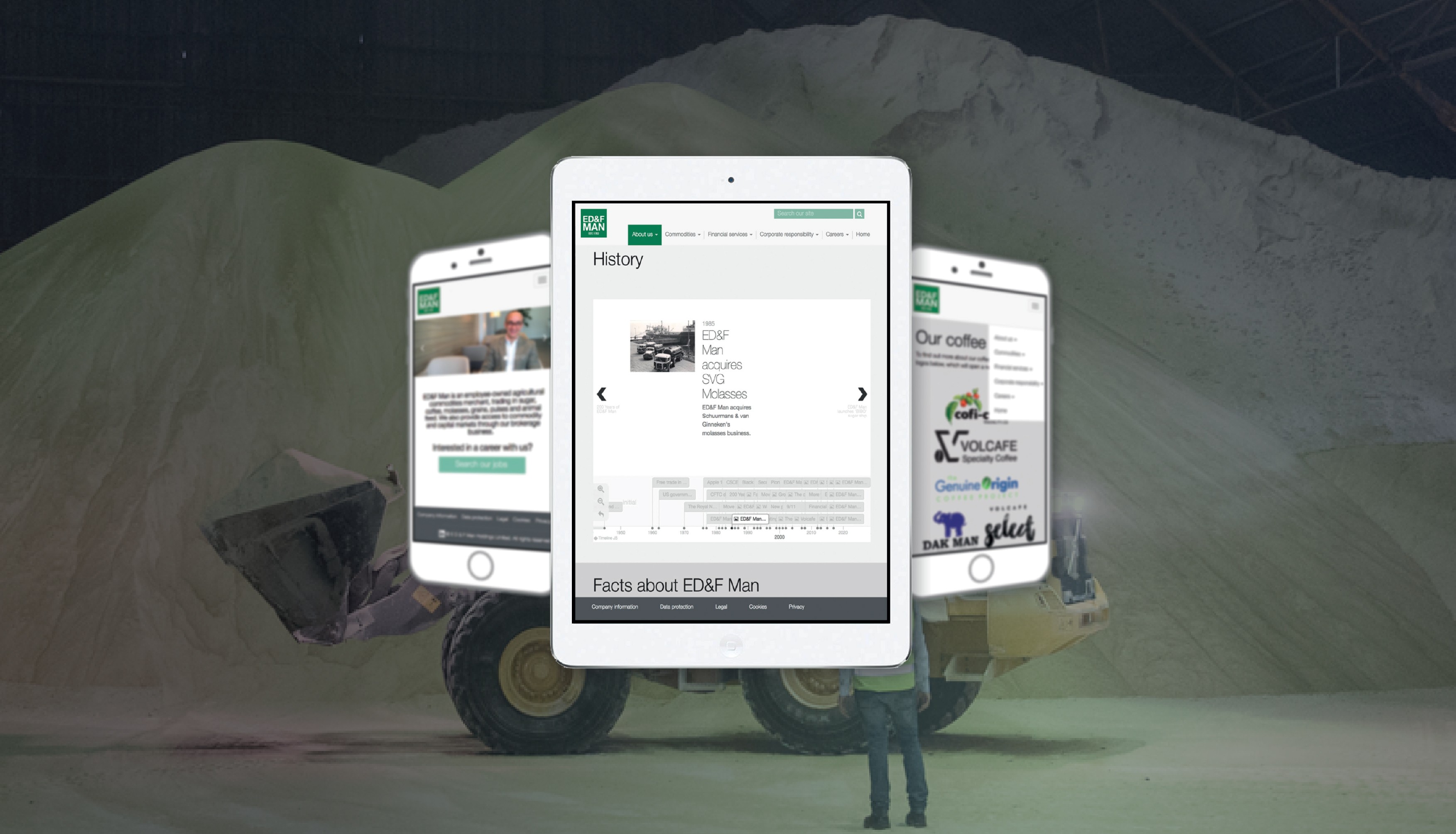 Gradient with shades of blue