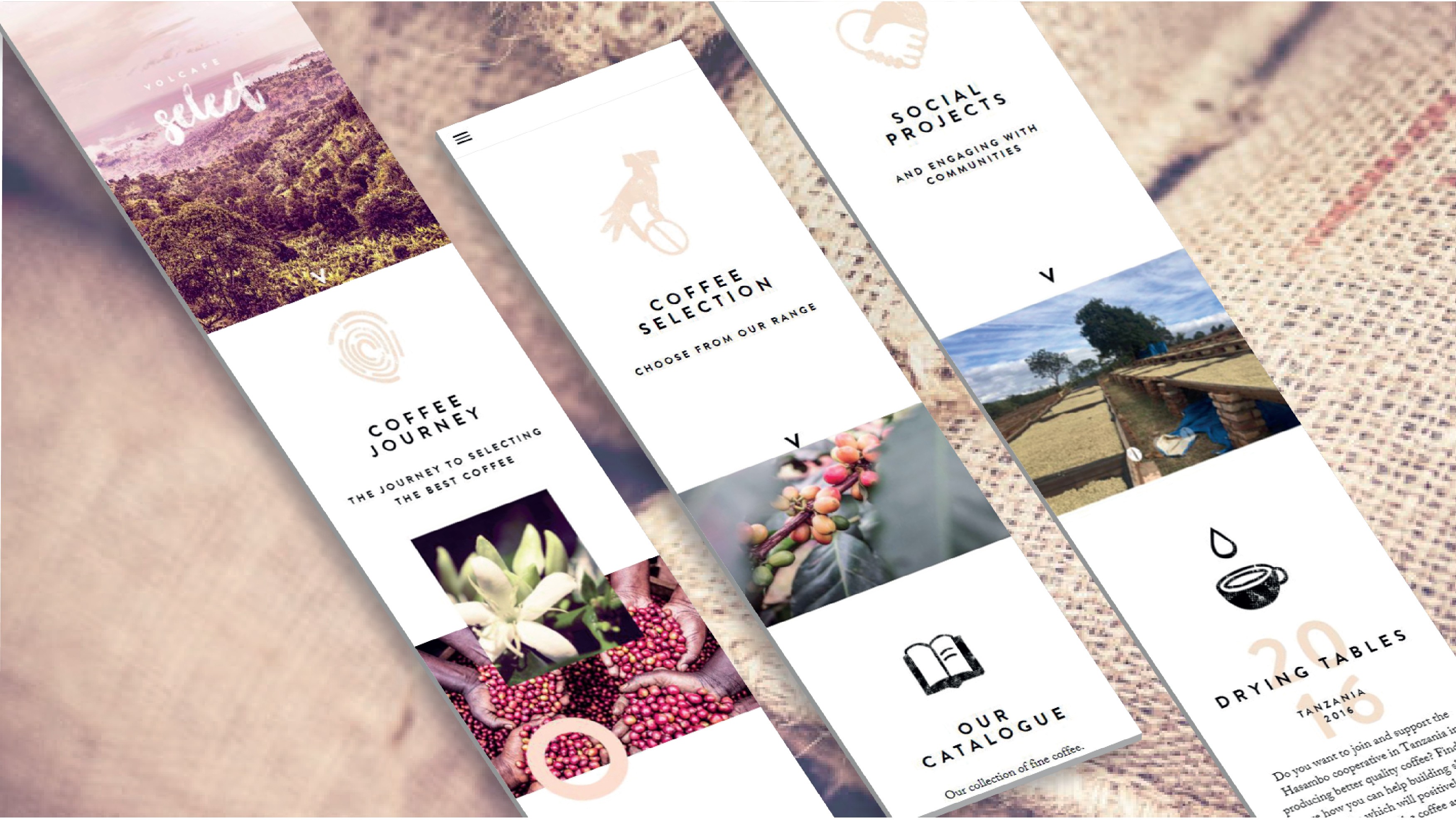 Blue gradient with shades of orange